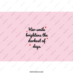 Her Smile Brightens Tumbler, Inspirational Quote Tumbler, Motivational Tumbler, Gift for Her, Positive Vibes Tumbler, Unique Tumbler - Tawshia