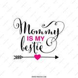 Mommy Bestie Pillow, Mothers Day Decor, Sentimental Gift, Mom Love Throw Pillow, Decorative Pillow, Home Decor - Tawshia