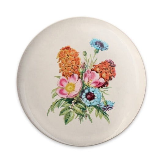 Floral Pinback Button, Vintage Flower Bouquet Button, Colorful Botanical Badge, Trendy Accessory, Flower Lover Gift, Unique Floral Design - Tawshia