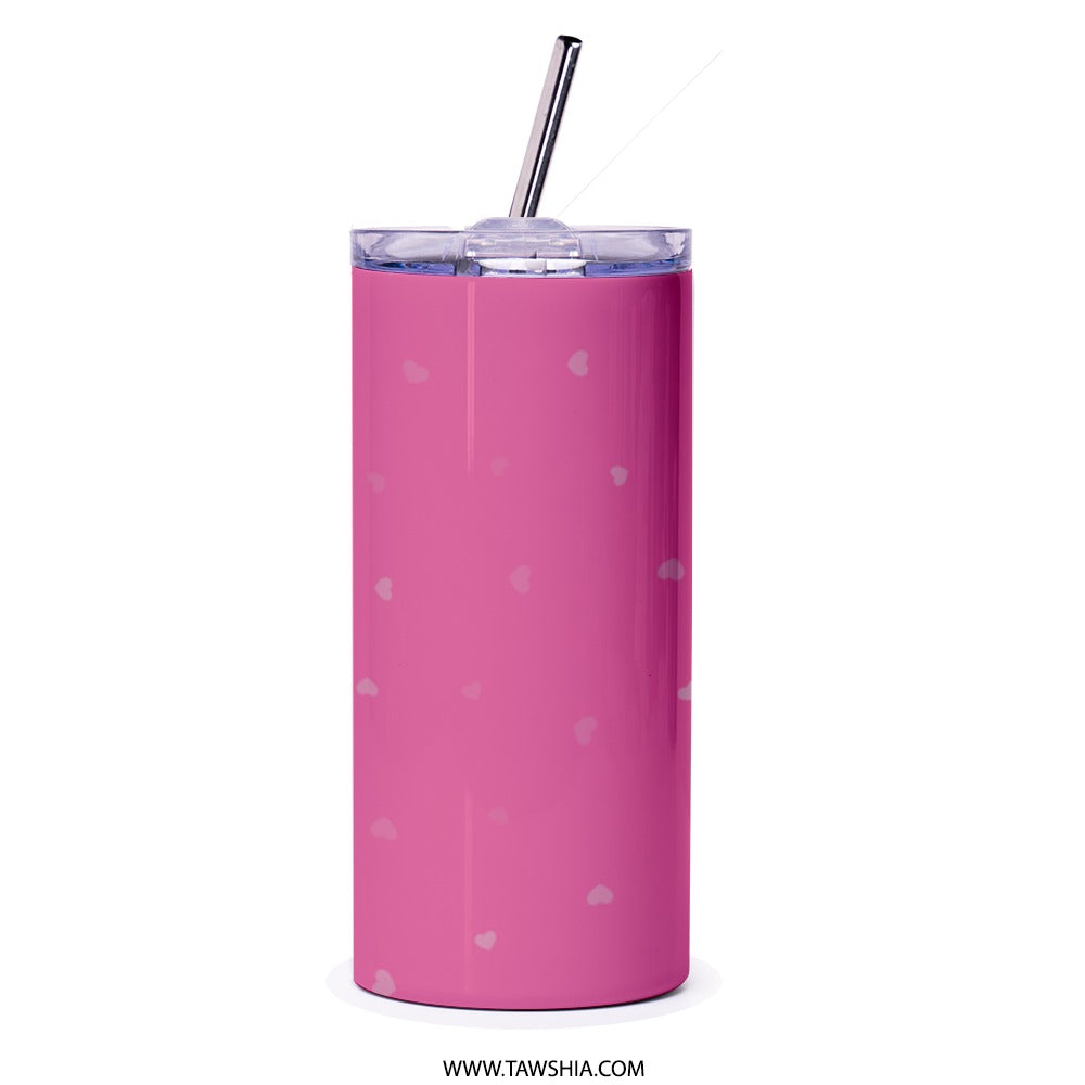 Be A Little Kinder Tumbler, Inspirational Quote Tumbler, Motivational Tumbler, Pink Tumbler, Gift For Her, Tumbler With Straw - Tawshia
