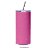 Be A Little Kinder Tumbler, Inspirational Quote Tumbler, Motivational Tumbler, Pink Tumbler, Gift For Her, Tumbler With Straw - Tawshia