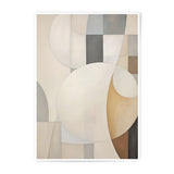 Abstract Circles Photographic Print, Modern Geometric Wall Art, Neutral Tone Decor, Contemporary Art Print, Home Decor - Tawshia