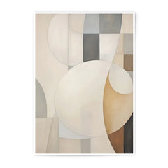 Abstract Circles Photographic Print, Modern Geometric Wall Art, Neutral Tone Decor, Contemporary Art Print, Home Decor - Tawshia