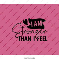 Stronger Than I Feel Backpack, Motivational Backpack, Inspirational Backpack, Stylish Backpack, Gift for Her, Trendy Backpack - Tawshia