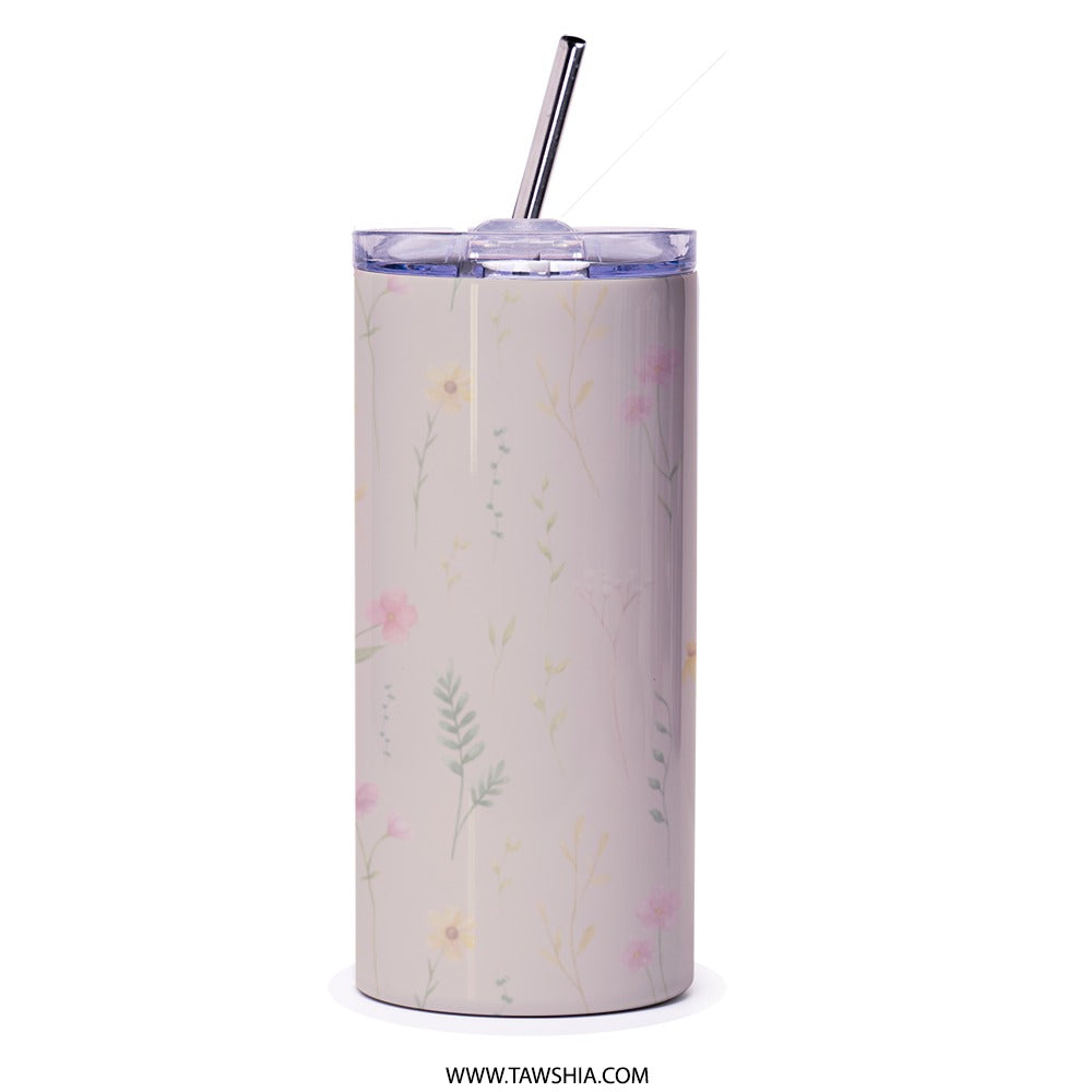 I Shoot People Camera Tumbler, Photography Lover Gift, Floral Camera Stainless Steel Tumbler, Photographer Tumbler, Gift for Photographers - Tawshia