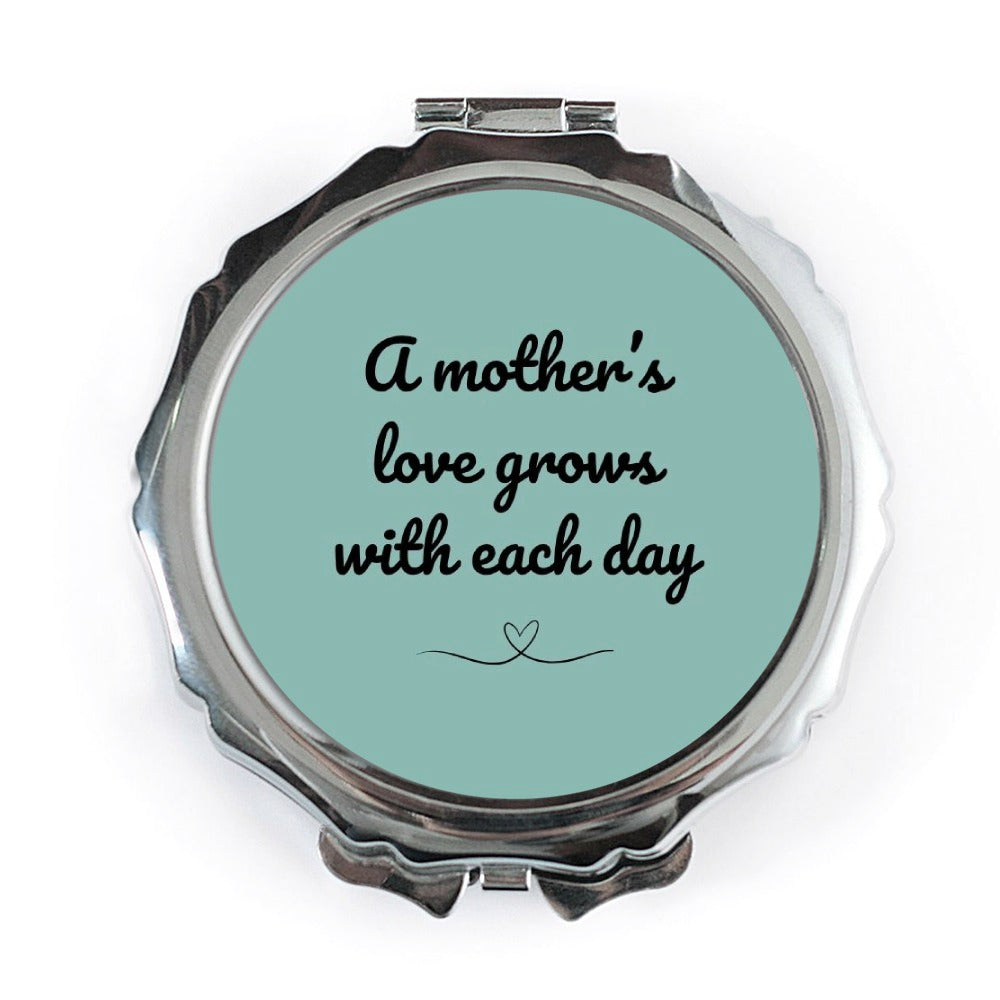 Mother's Love Pocket Mirror, Daily Affirmation, Sentimental Gift, Mom Gift, Inspirational Pocket Mirror, Keepsake Gift, Compact Mirror - Tawshia