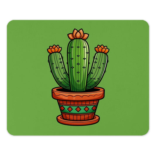 Cactus Mouse Pad, Potted Plant Mousepad, Desert Plant, Cute Desk Decor, Botanical Mouse Pad, Floral, Green, Home Office, Cactus Lover Gift - Tawshia