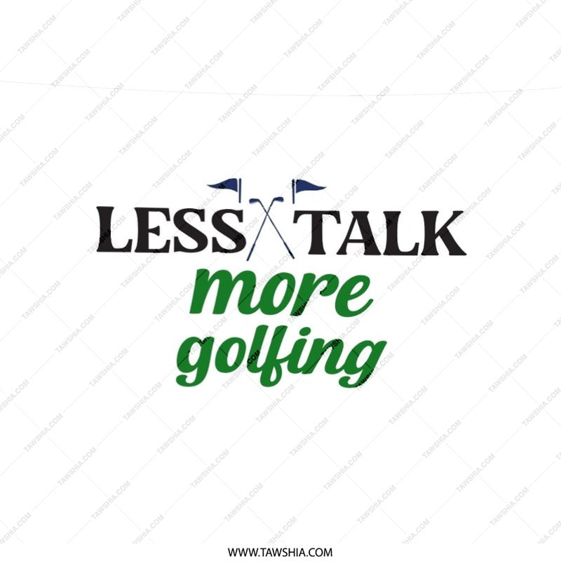 Golf Pillow, Less Talk More Golfing, Golfing Lover Gift, Golf Sports, Home Decor Pillow, Golf Pattern - Tawshia