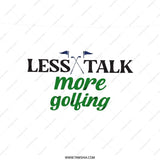 Golf Pillow, Less Talk More Golfing, Golfing Lover Gift, Golf Sports, Home Decor Pillow, Golf Pattern - Tawshia