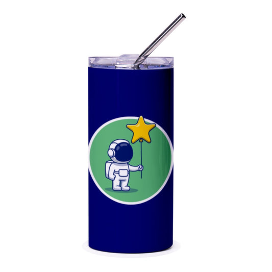 Astronaut Star Tumbler, Space Lover Gift, Cute Tumbler, Cartoon Tumbler, Trendy Tumbler, Gift Idea, Unique Tumbler - Tawshia