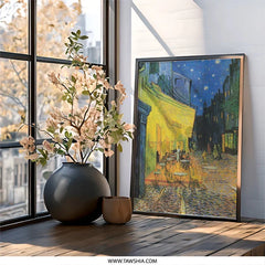 Van Gogh Cafe Terrace at Night Wall Art, Famous Painting Print, Dutch Art Poster, Home Decor, Impressionism Artwork - Tawshia