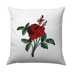 Red Rose Pillow, Floral Pillow, Flower Pillow, Botanical Pillow, Home Decor Pillow, Couch Pillow, Decorative Pillow - Tawshia