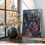 Cyberpunk Cityscape Wall Art, Futuristic Metropolis Print, Urban Decor, Modern City Art, Architectural Artwork, Sci Fi Decor, Skyline Poster - Tawshia