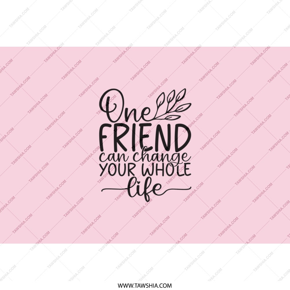 Friendship Quote Tumbler, Inspirational Gift Tumbler, Gift for Best Friend, Motivational Tumbler, Pink Travel Mug, Friend Appreciation Gift - Tawshia