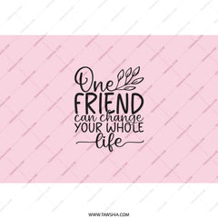 Friendship Quote Tumbler, Inspirational Gift Tumbler, Gift for Best Friend, Motivational Tumbler, Pink Travel Mug, Friend Appreciation Gift - Tawshia