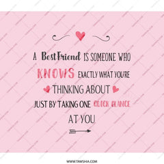 Best Friend Backpack, Friendship Quote Backpack, Gift for Bestie Backpack, Backpack for Her, Quote Backpack, Best Friend Gift Backpack - Tawshia