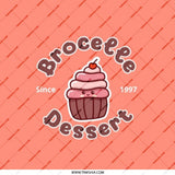 Cupcake Pocket Mirror, Dessert Lover Gift, Brocette Dessert Pocket Mirror, Cute Food Mirror, Makeup Mirror, Kawaii Pocket Mirror - Tawshia