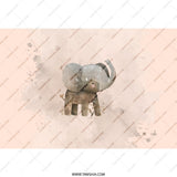 Cute Elephant Tumbler, Baby Animal Design, Kids Water Bottle, Unique Gift, Adorable Elephant Art, Stainless Steel Travel Tumbler, Gifts for - Tawshia