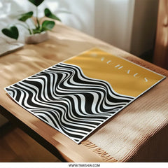 Bauhaus Photographic Print, Minimalist Wall Art, Abstract Waves, Modern Art Print, Graphic Design, Home Decor - Tawshia