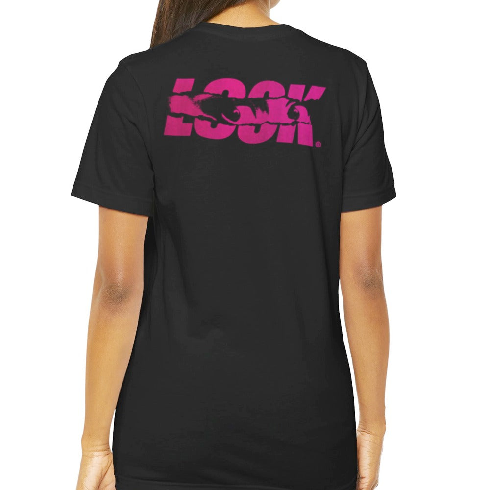 Stylish Black T-shirt With Bold Pink Look Graphic product type
