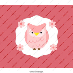 Pink Owl Backpack, Cute Animal Backpack, Floral Backpack, Owl Lover Gift, Stylish Backpack, Everyday Backpack, School Backpack - Tawshia