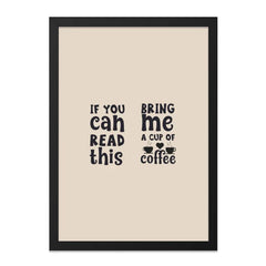 Funny Coffee Lover Wall Art, Bring Me Coffee Print, Caffeine Addict Poster, Home Decor Gift, Coffee Quote Wall Decor - Tawshia