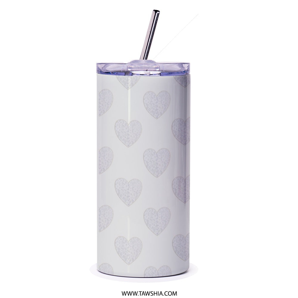 Be Amazing Today Tumbler, Inspirational Tumbler, Positive Quote Tumbler, Heart Tumbler, Gift for Her, Gift for Friend - Tawshia