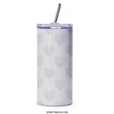 Be Amazing Today Tumbler, Inspirational Tumbler, Positive Quote Tumbler, Heart Tumbler, Gift for Her, Gift for Friend - Tawshia