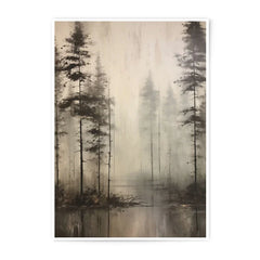 Misty Forest Photographic Prints, Atmospheric Art, Nature Wall Decor, Landscape Photography, Serene Prints, Tranquil Scene - Tawshia