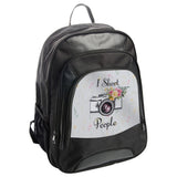 I Shoot People Backpack, Photographer Backpack, Floral Camera Design, Watercolor Art Backpack, Photo Lover Backpack, Unique Backpack - Tawshia