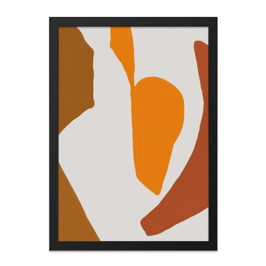 Abstract Shapes Wall Art, Geometric Art Print, Modern Home Decor, Minimalist Art, Burnt Orange and Brown Wall Decor, Contemporary Art - Tawshia
