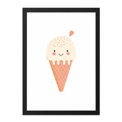 Cute Ice Cream Wall Art, Nursery Decor, Kids Room Art, Playroom Wall Decor, Ice Cream Print, Dessert Art, Sweet Treat Art - Tawshia
