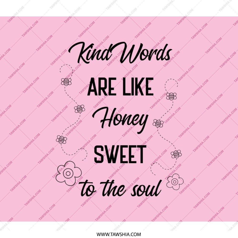 Kind Words Honey Backpack, Sweet Soul Back Pack, Inspirational Quote Bag, School Backpack, Motivational BackPack, Cute Bumble Bees Bag - Tawshia