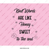 Kind Words Honey Backpack, Sweet Soul Back Pack, Inspirational Quote Bag, School Backpack, Motivational BackPack, Cute Bumble Bees Bag - Tawshia