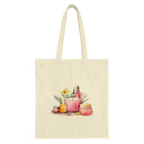 Spa Day Tote Bag, Watercolor Style Tote Bag, Self Care Tote, Candle Bag, Beauty Theme Bag, Aesthetic Tote Bag, Shopping Tote Bag - Tawshia
