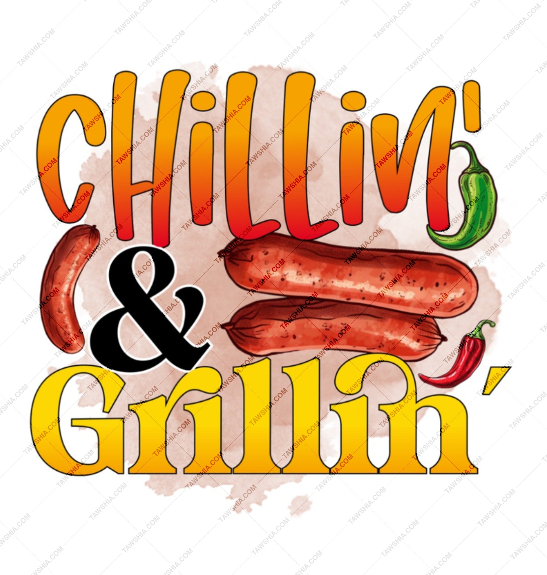 Chilling and Grilling Mug, BBQ Mug, Food Lover Gift, Grill Master Mug, Funny BBQ Mug, Sausage Mug, Novelty Mug, Gift For Him, Cute Mug - Tawshia