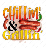Chilling and Grilling Mug, BBQ Mug, Food Lover Gift, Grill Master Mug, Funny BBQ Mug, Sausage Mug, Novelty Mug, Gift For Him, Cute Mug - Tawshia