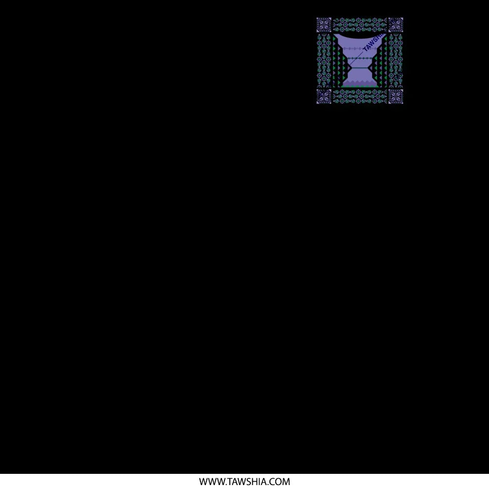 Vibrant Abstract Blue and Purple Square Art product