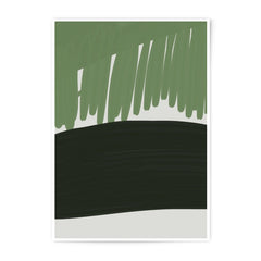 Abstract Photographic Print, Green Brush Strokes Art, Modern Wall Decor, Minimalist Art Print, Home Decor, Fine Art Print, Contemporary Art - Tawshia