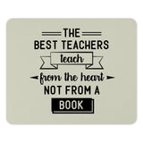Teacher Mouse Pad, Best Teachers, Teacher Gift, Appreciation Gift, Heartfelt Teaching, Teaching from the Heart, Cute Desk Accessory - Tawshia