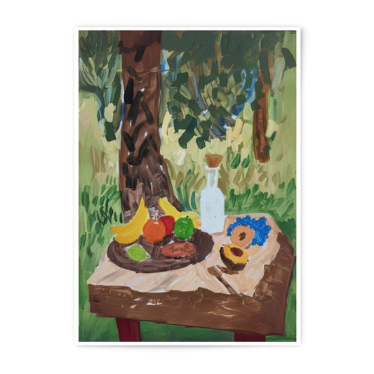 Fruit Still Life Photographic Print, Colorful Art Print, Impressionist Art, Kitchen Decor, Rustic Wall Art, Fine Art Print - Tawshia