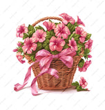 Floral Basket Mug, Flower Mug, Floral Coffee Mug, Pink Flowers, Gift Mug, Birthday Mug, Easter Mug, Mother's Day Gift - Tawshia