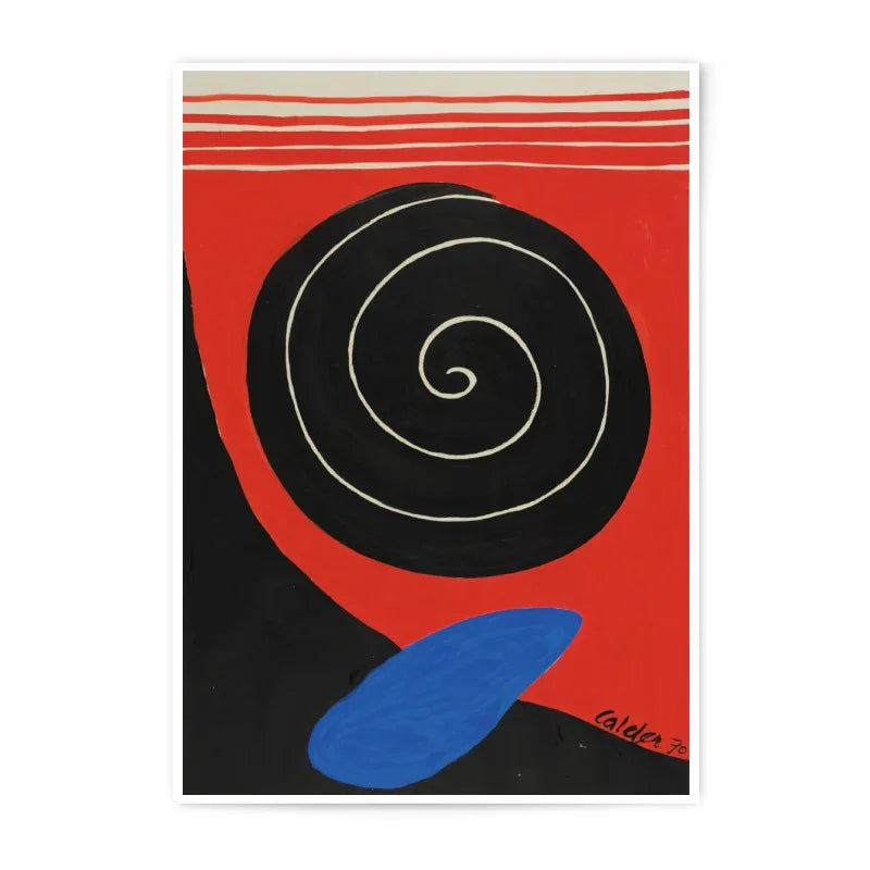 Abstract Photographic Print, Calder Style Art, Home Decor, Modern Wall Art, 1970s Inspired, Statement Piece, Gallery Wall Art - Tawshia