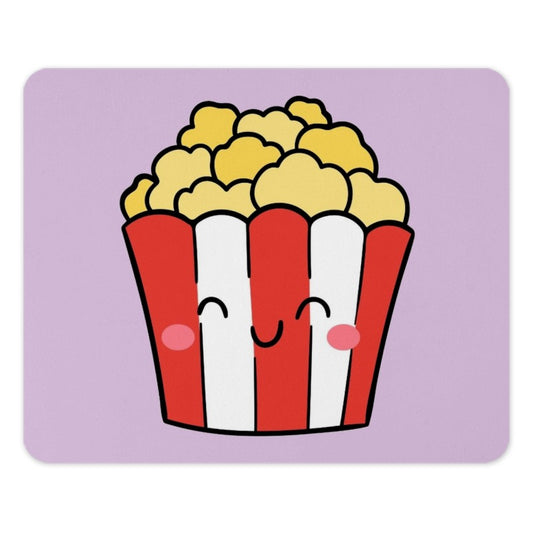 Cute Popcorn Mouse Pad, Kawaii Desk Decor, Movie Lover Gift, Gamer Accessories, Funny Mousepad - Tawshia