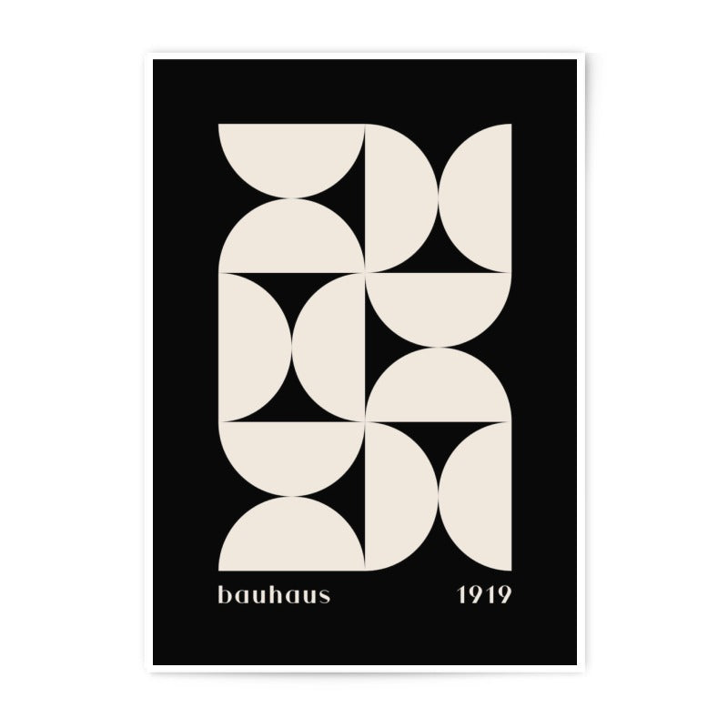 Bauhaus Photographic Print, 1919 Art Print, Geometric Wall Art, Modern Home Decor, Minimalist Art - Tawshia