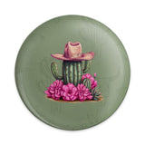 Cactus Pinback Button, Cowboy Hat, Desert Flower Pin, Western Style, Cute Novelty Badge, Trendy Accessories, Gift for Plant Lovers - Tawshia