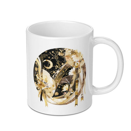 Celestial Floral Mug, Dreamy Moon Coffee Mug, Bohemian Chic Gift, Unique Design Mug, Artistic Beverage Mug, Gift for Her Mug SKU: MG10004217 - Tawshia