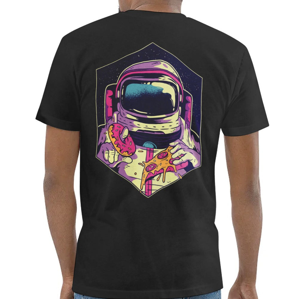 Astronaut Eating Pizza Short Sleeve Graphic Tee product