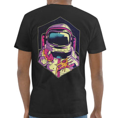 Astronaut Eating Pizza Short Sleeve Graphic Tee product