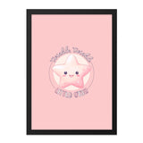Twinkle Star Wall Art, Nursery Decor, Kids Room Art, Cute Star Print, Pink Nursery Art, Baby Shower Gift, Little Star Art - Tawshia